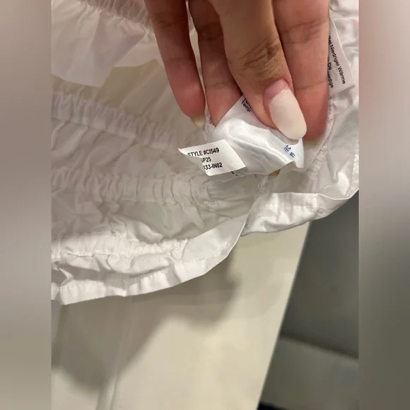 J Crew Hyacinth Top in Cotton Poplin in White Size Medium NWOT - Picture 5 of 8